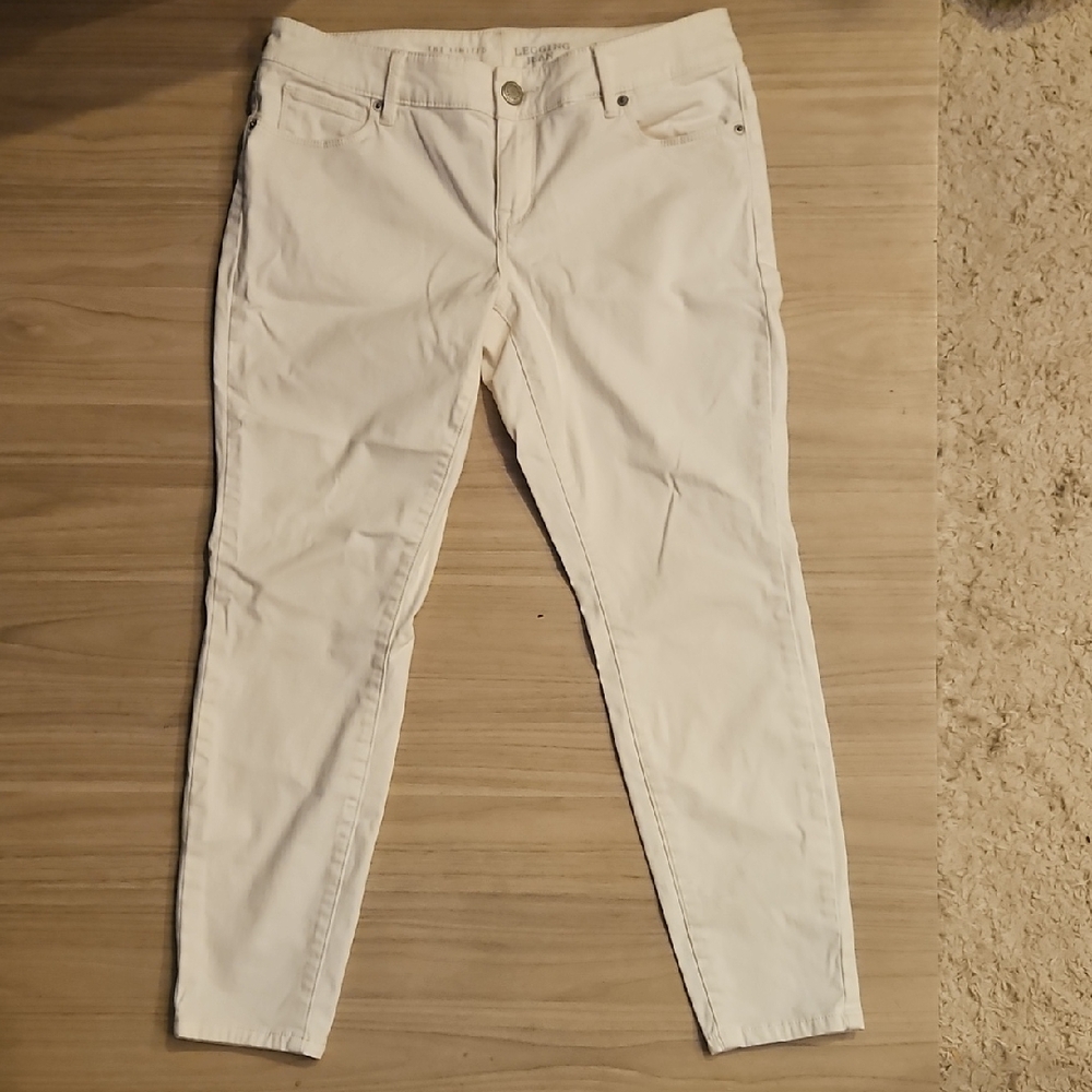 The Limited Legging Jeans, Cream, 8 Petite